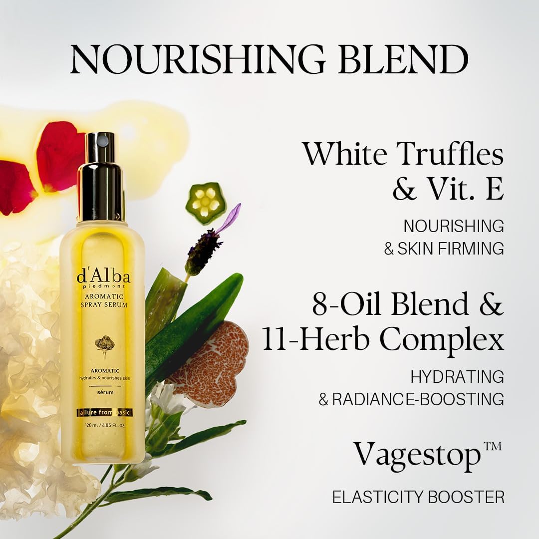 d’Alba White Truffle Aromatic First Spray Serum - Hydrating Face Mist 60ml