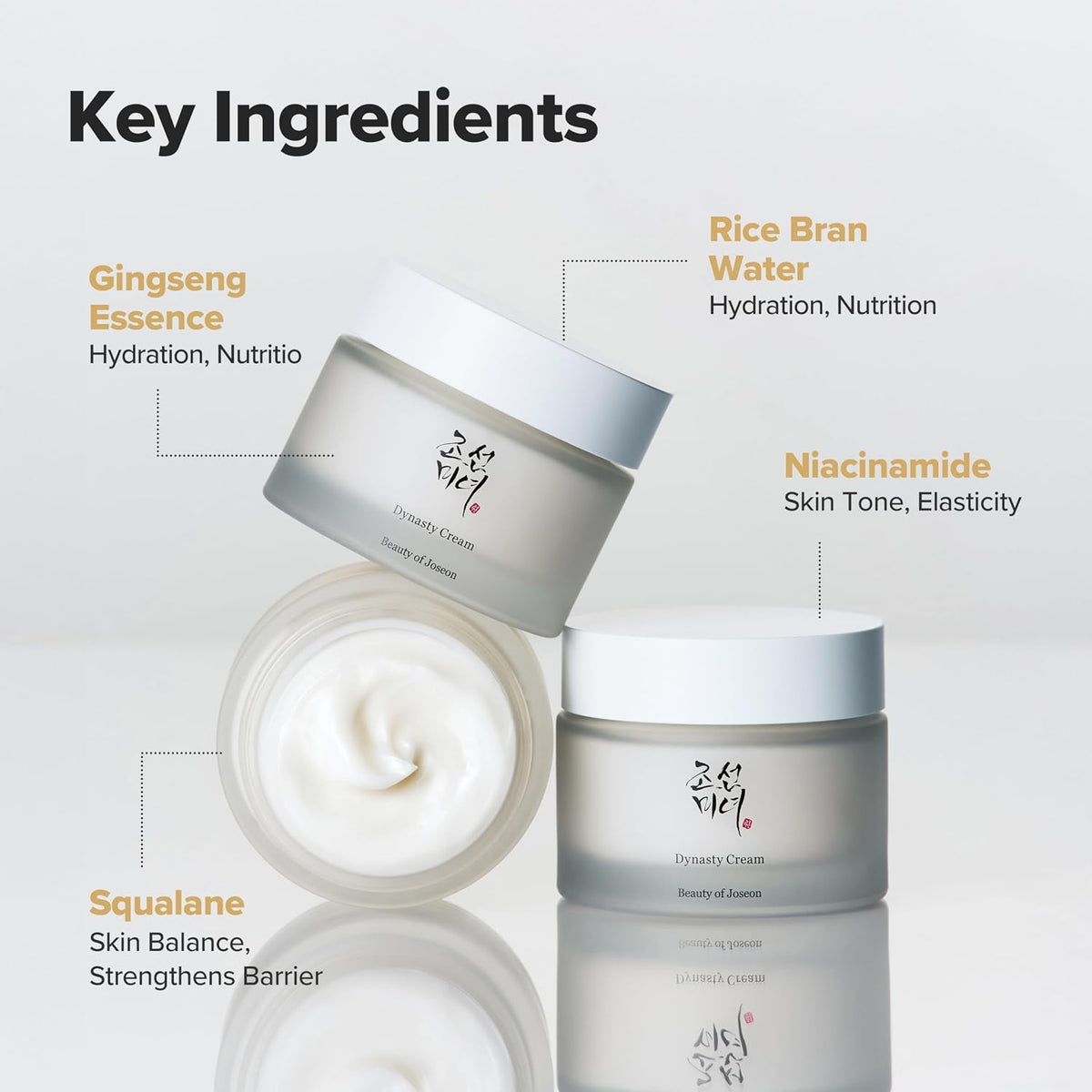 Beauty of Joseon Dynasty Cream Korean Face Moisturizer Rice Ginseng for Dry Acne