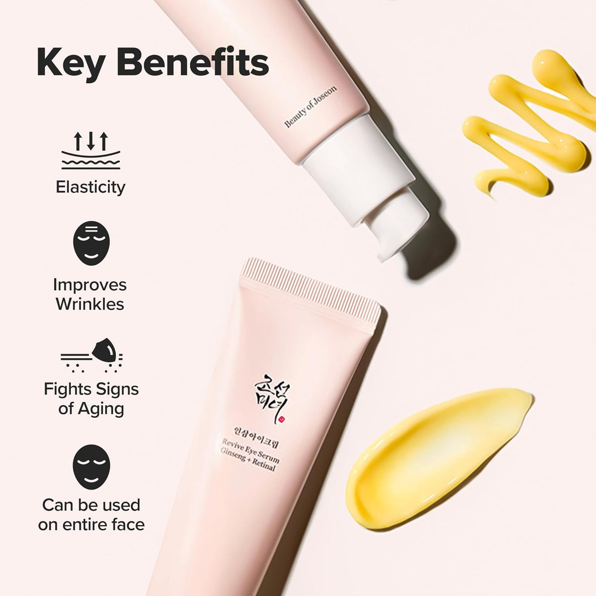 Beauty of Joseon Revive Eye Serum - Ginseng + Retinal Eye Cream for Fine Lines & Dark Circles 30ml