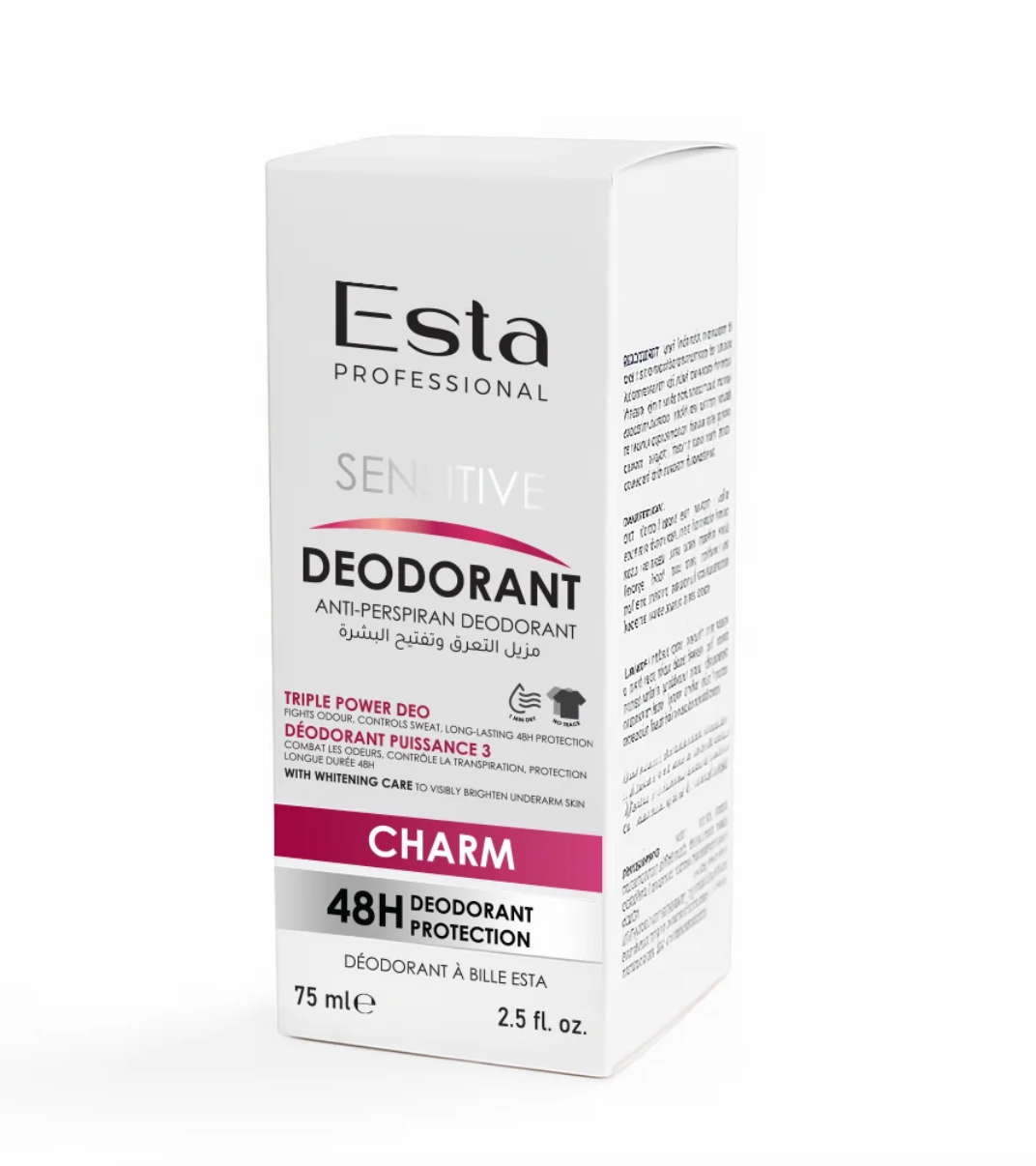 ESTA Professional Sensitive Deodorant Charm - 48H Odour Protection & Freshness 75ml