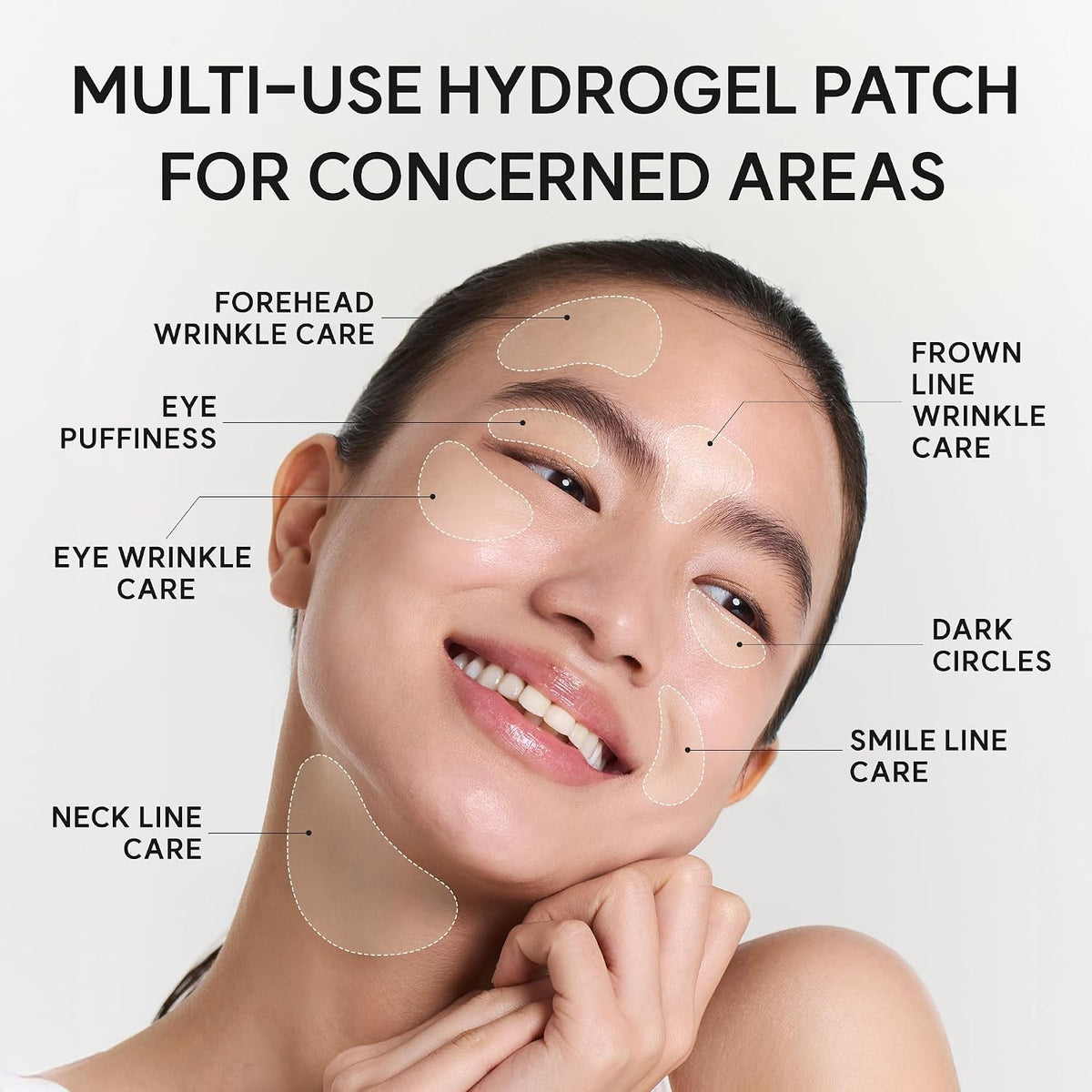 ARENCIA Retinal Boosting Eye Mask - Hydrogel Under Eye Patches with Peptides, Caffeine & Hyaluronic Acid 60 Patches