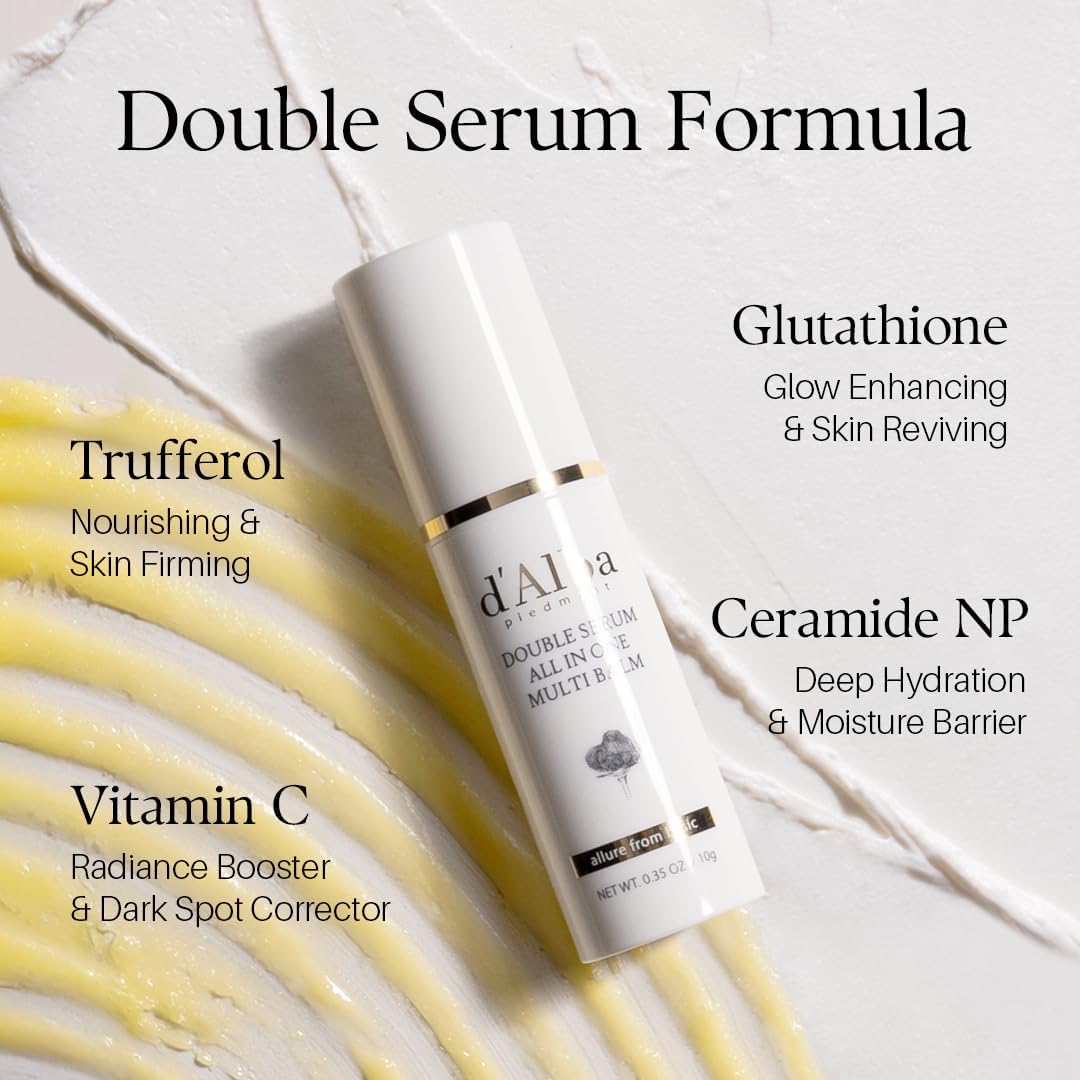 d’Alba White Truffle Double Serum Multi Balm - Hydrating & Brightening Serum Stick